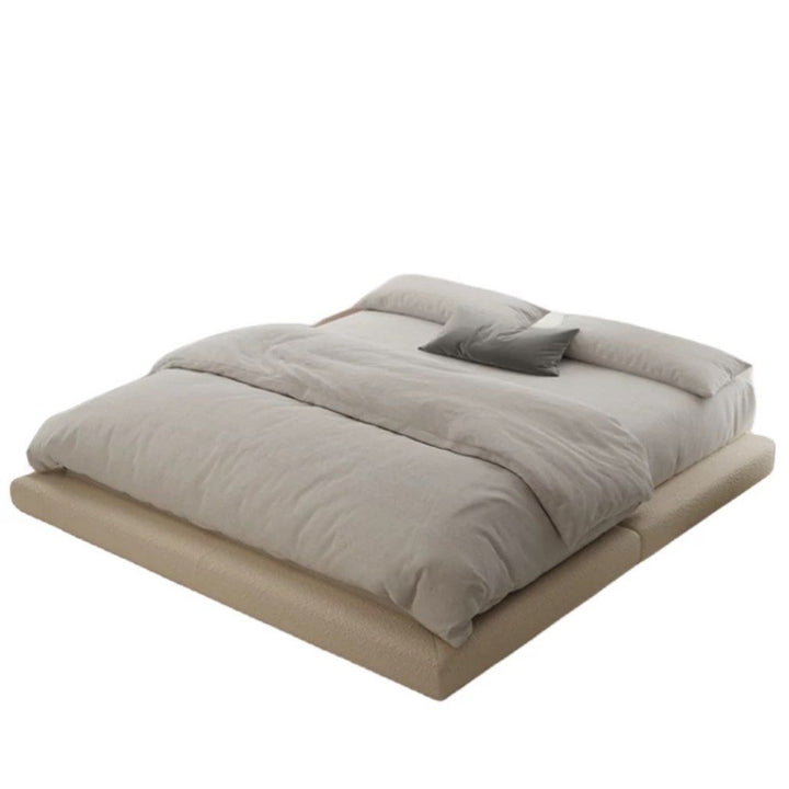 SHEN Modern Boucle Platform Bedframe
