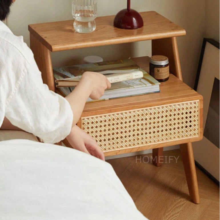 SIDIOUS Solid Wood Nightstand