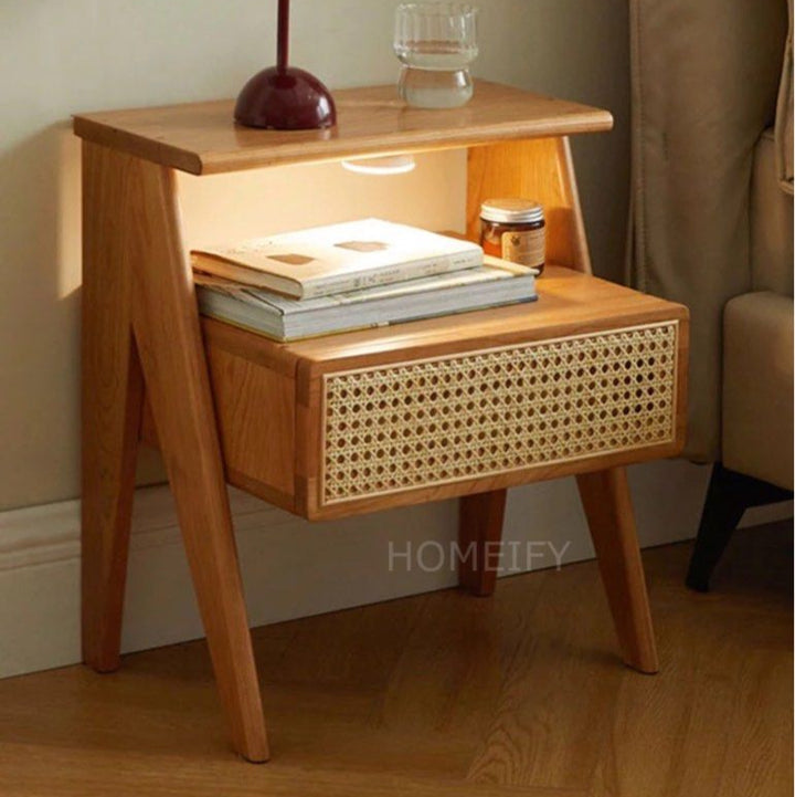 SIDIOUS Solid Wood Nightstand