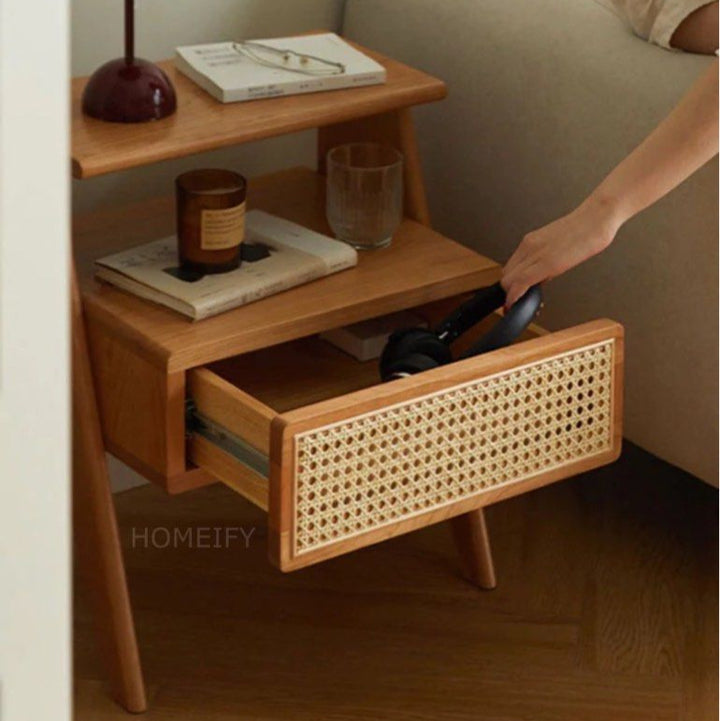 SIDIOUS Solid Wood Nightstand