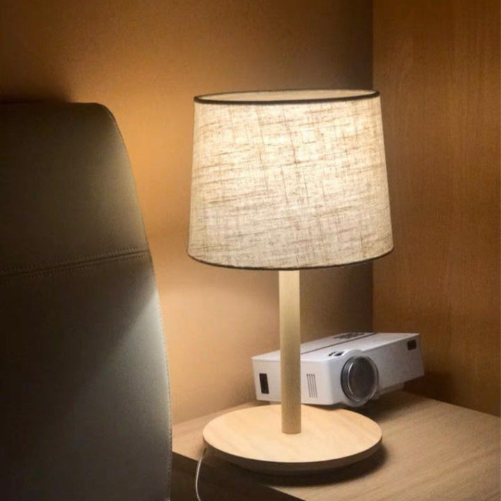 SINA Oak Table Lamp