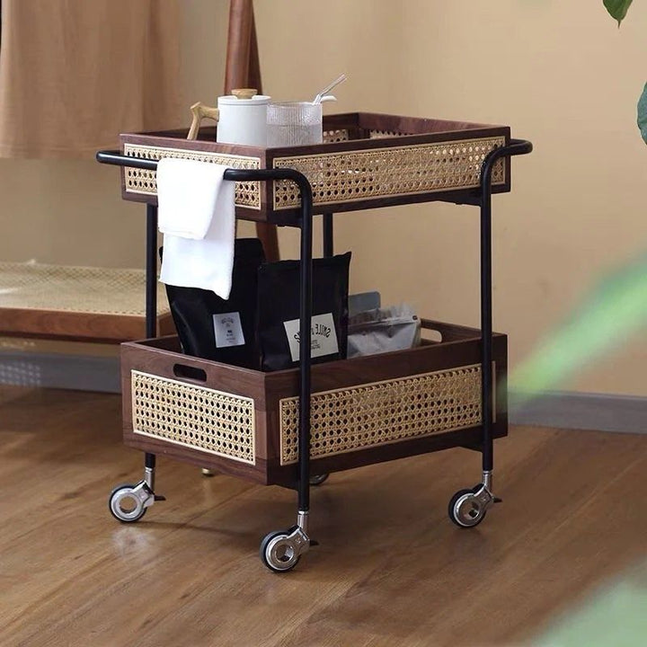 SINCER Rattan Bar Cart