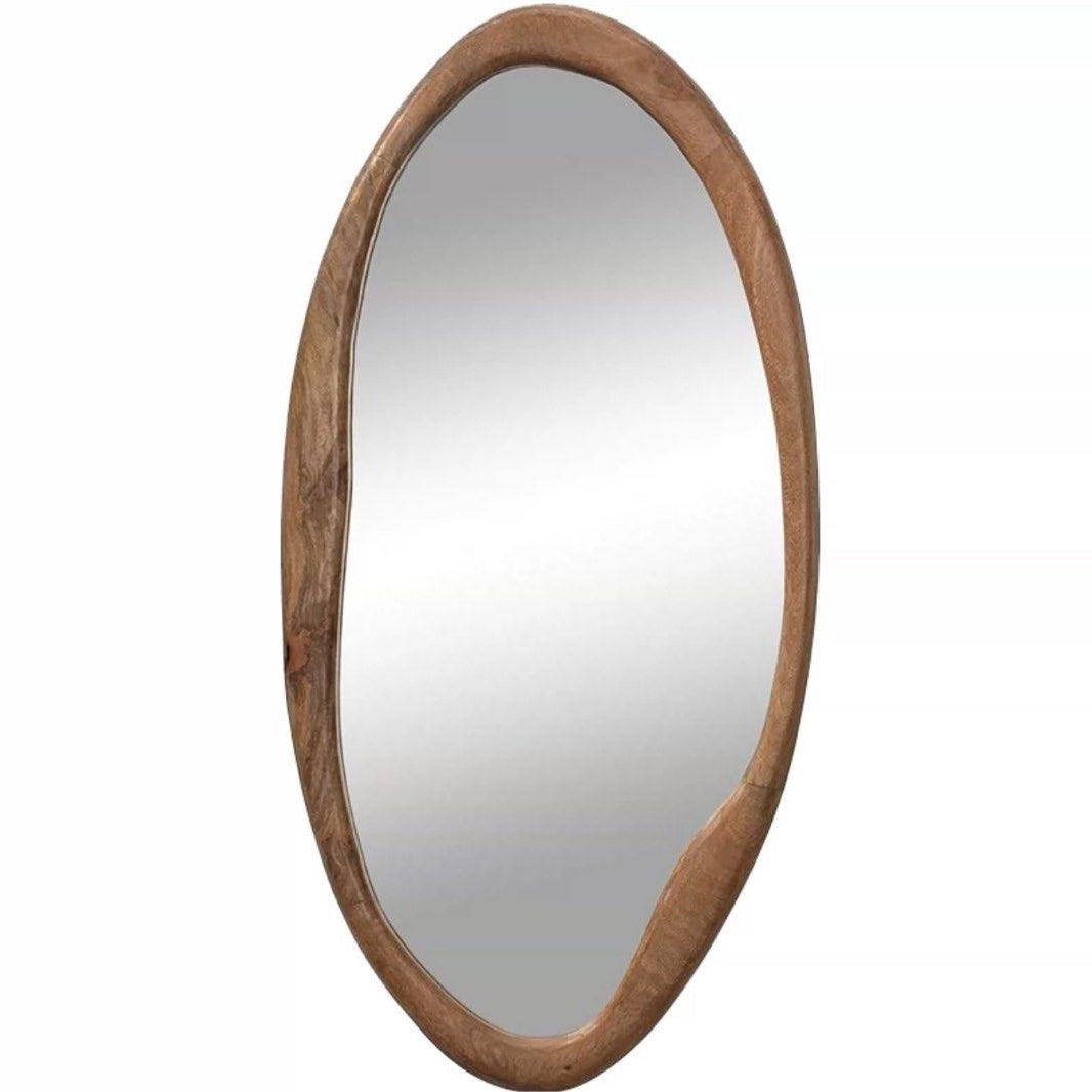 SIVON Modern Walnut Wall Mirror
