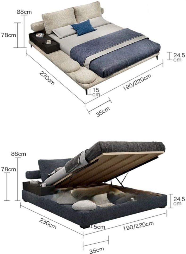 SKINT Modern Japandi Platform Bed