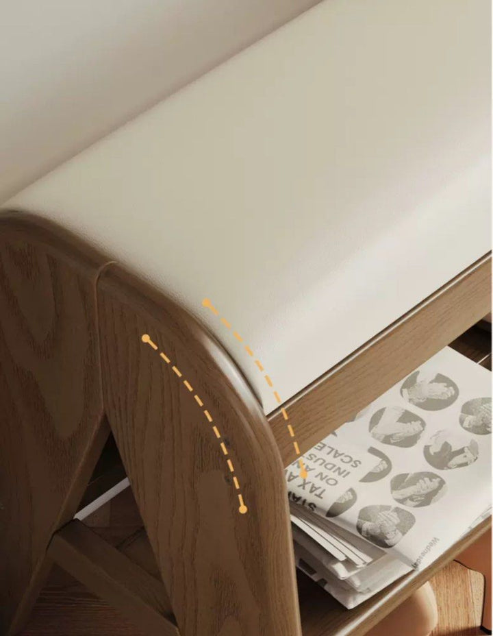 DAHLIA Modern Leather Bench