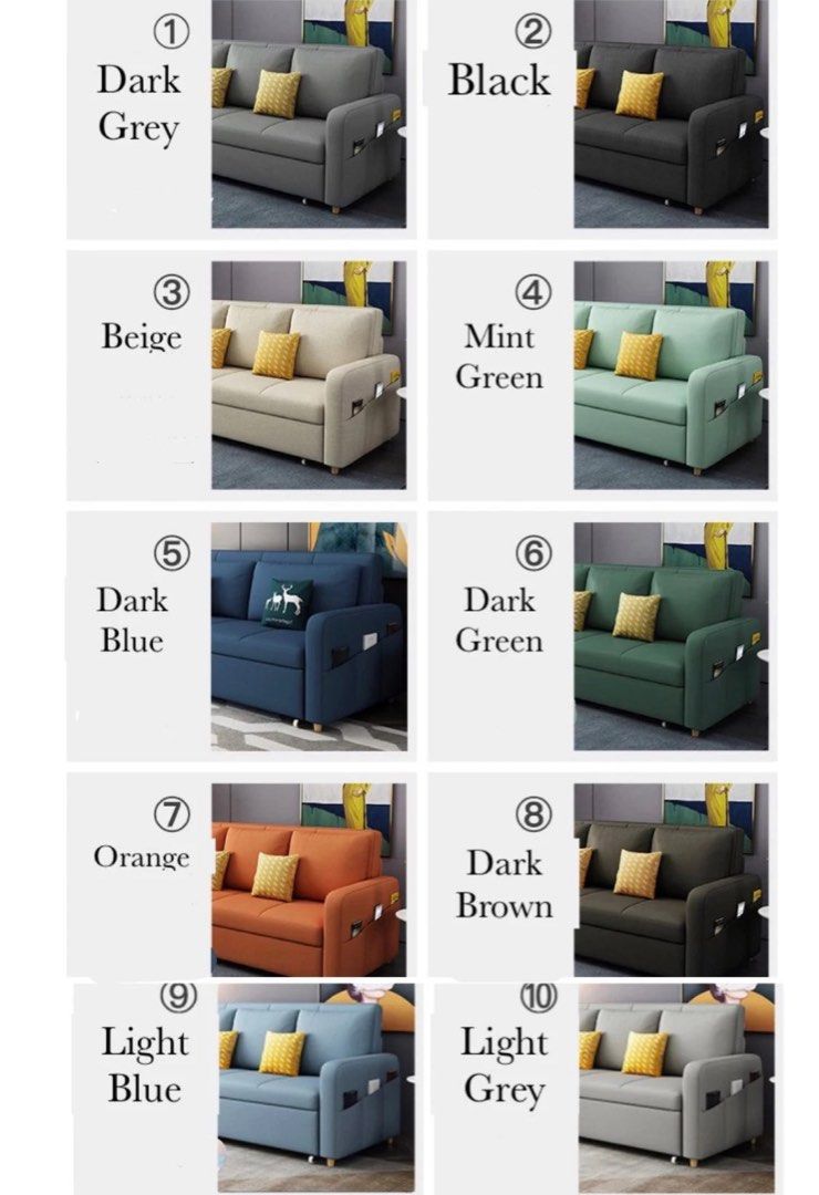 SUKUMO Modern Extendable Storage Sofa Bed