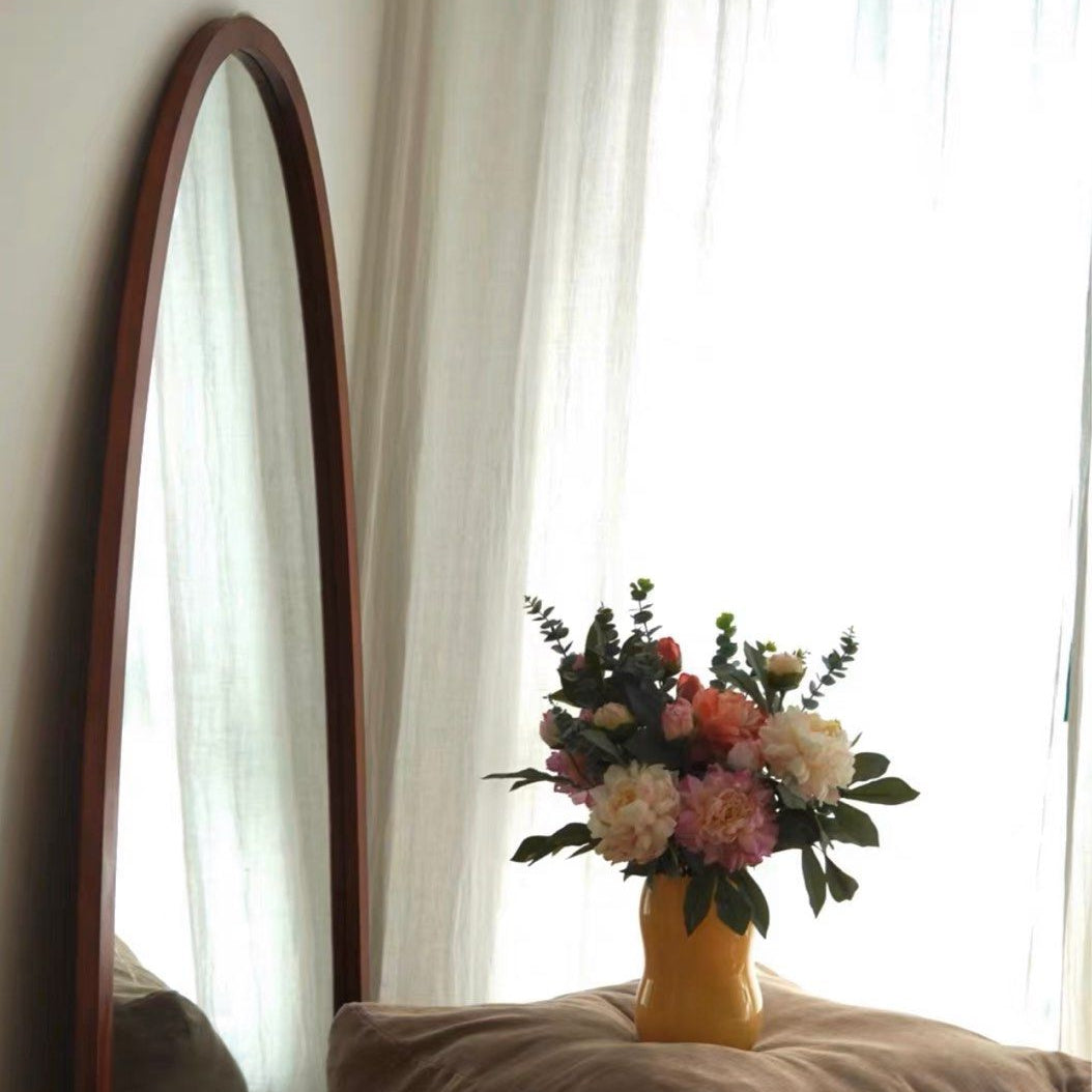 SOL Modern Pine Wood Standing Mirror