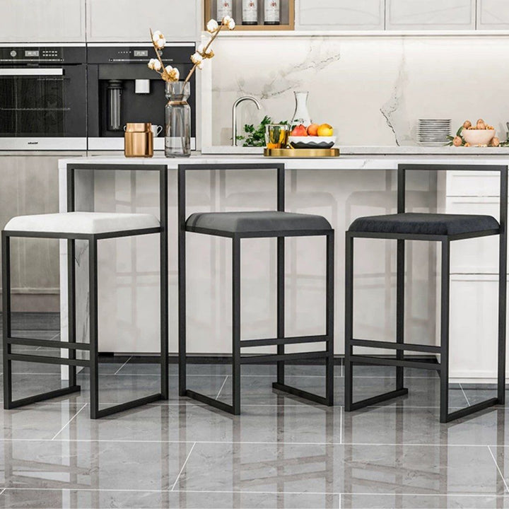 SIPHON Modern Velvet Bar Stool