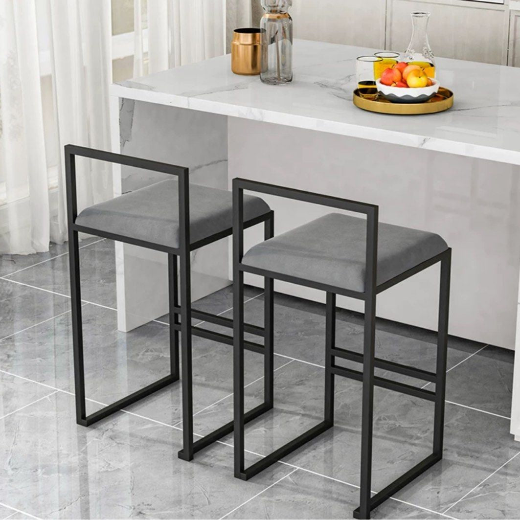 SIPHON Modern Velvet Bar Stool