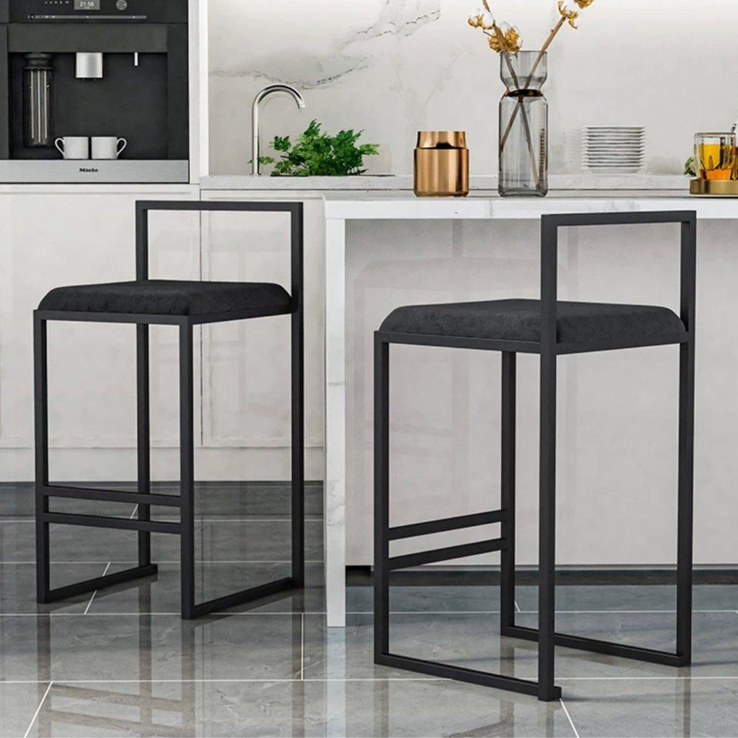 SIPHON Modern Velvet Bar Stool