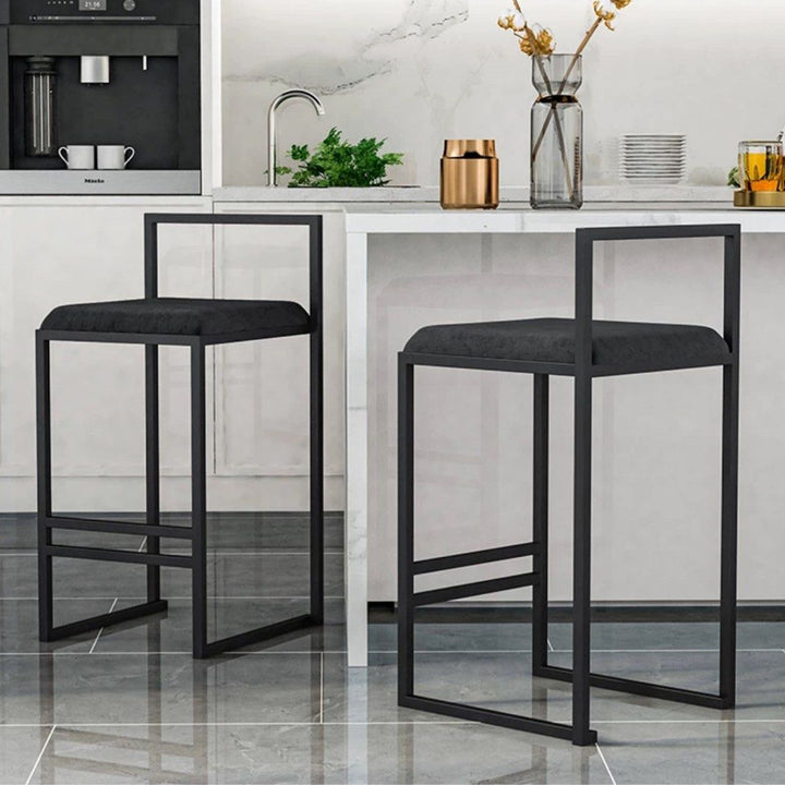 SIPHON Modern Velvet Bar Stool