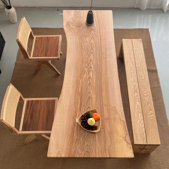 Solid Oak Wood Dining Table Slabs