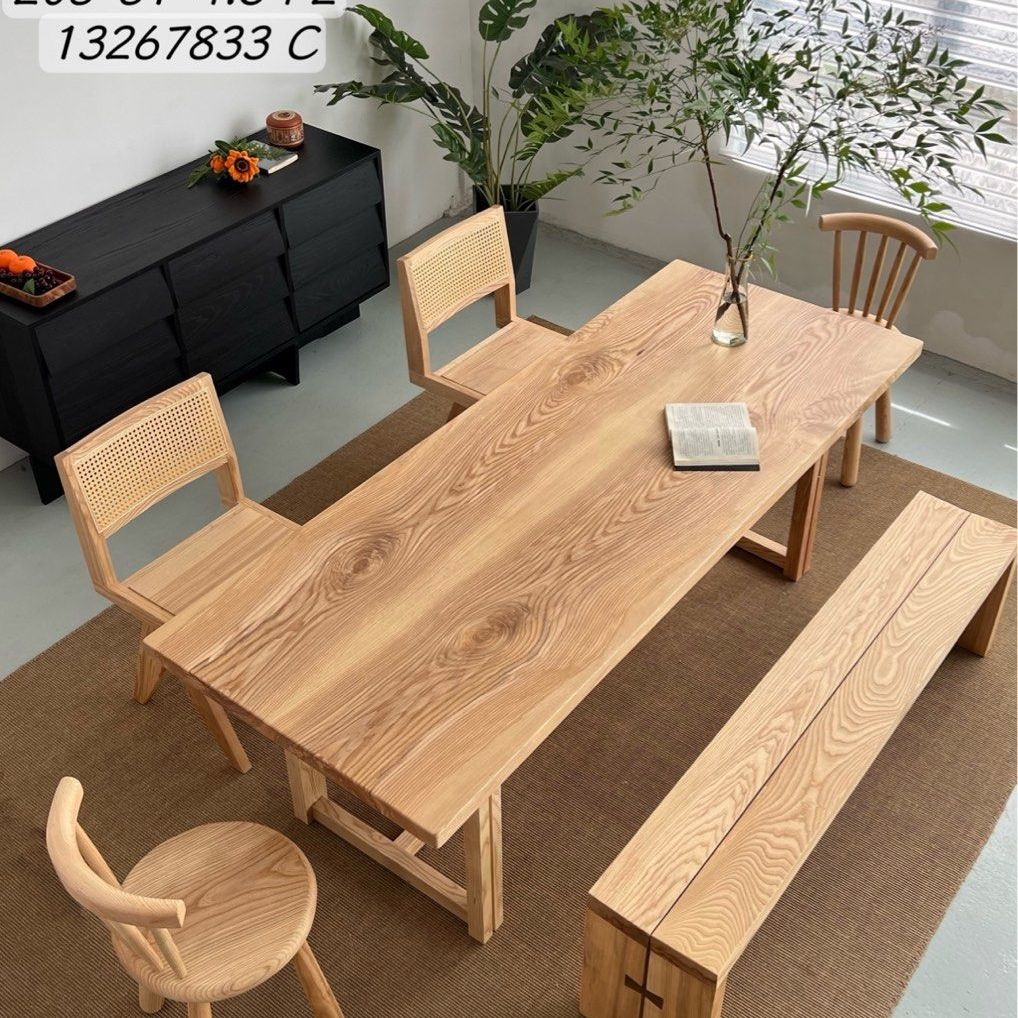 Solid Oak Wood Dining Table Slabs