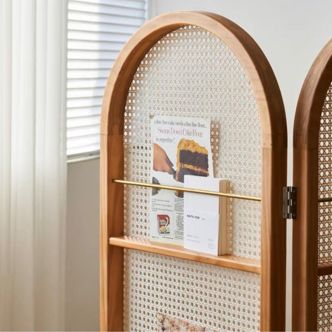 SONA Rattan Bookshelf Partition