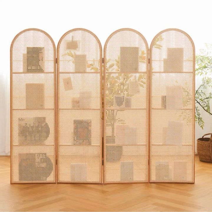 SONA Rattan Bookshelf Partition