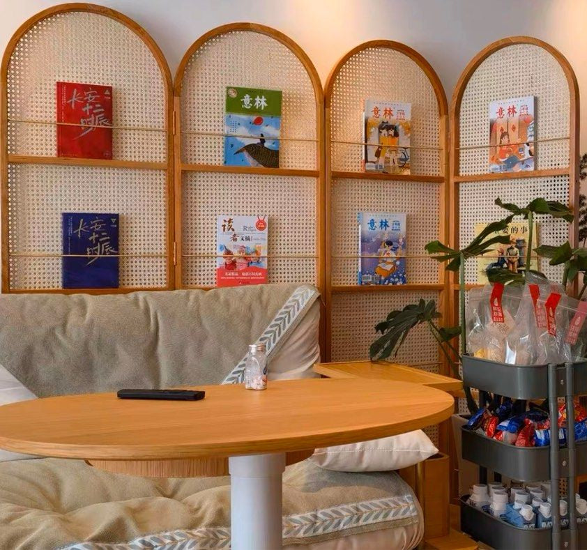 SONA Rattan Bookshelf Partition