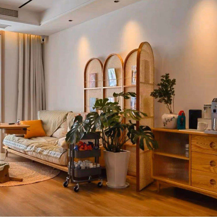 SONA Rattan Bookshelf Partition