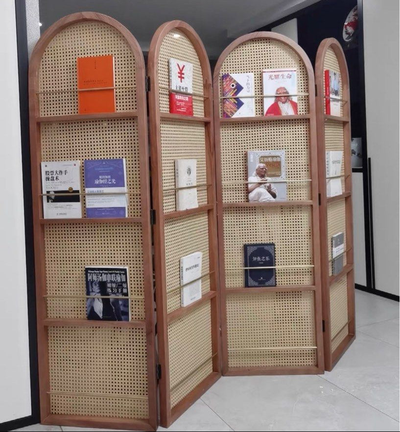 SONA Rattan Bookshelf Partition