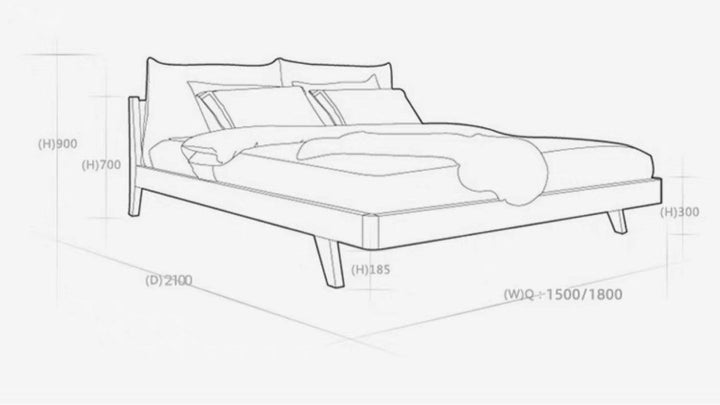 SOVOM Scandinavian Bedframe