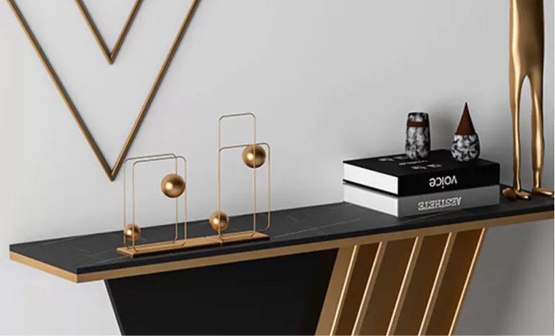 CORALIE Modern Sintered Stone Console Table