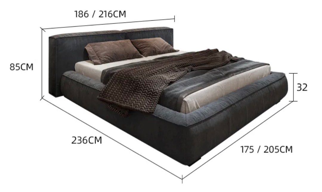SOZA Modern Ergonomic Design Bedframe