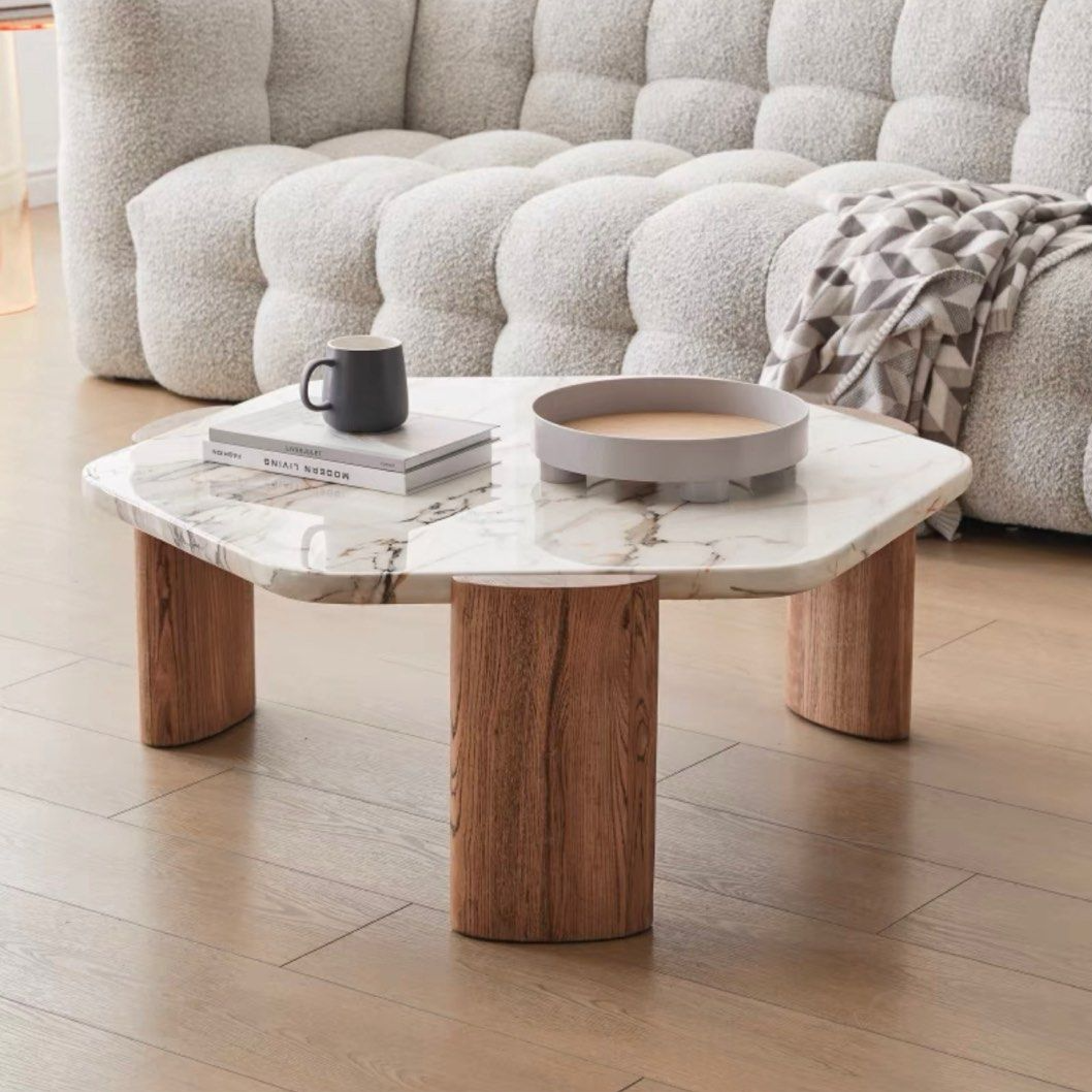 STRICKLAND Modern Marble Coffee Table