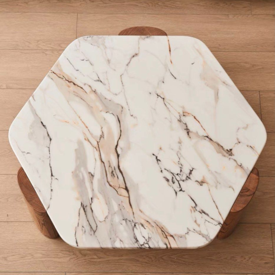 STRICKLAND Modern Marble Coffee Table