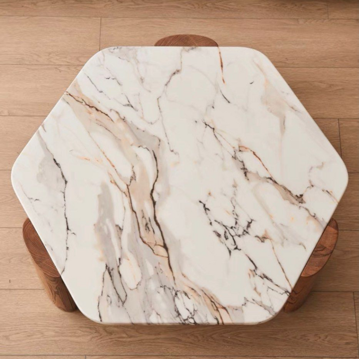STRICKLAND Modern Marble Coffee Table