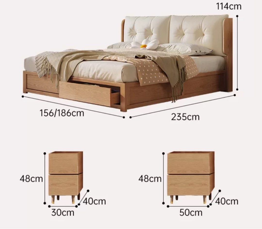 STACEY Japandi Storage Bedframe