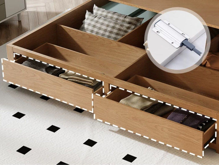 STACEY Japandi Storage Bedframe