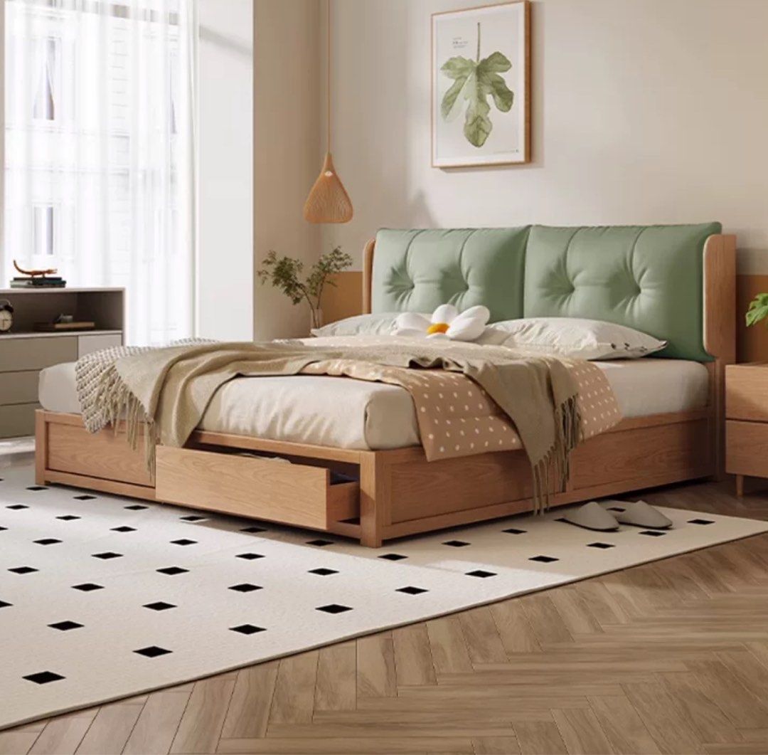 STACEY Japandi Storage Bedframe