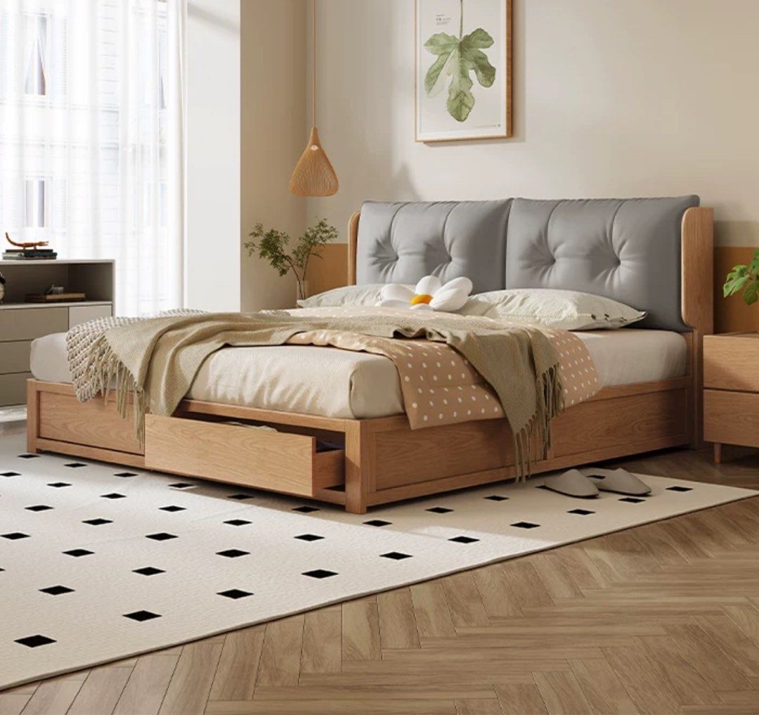 STACEY Japandi Storage Bedframe