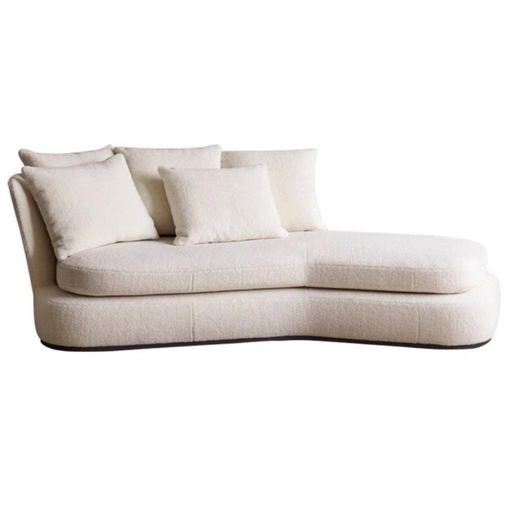 SOLENE Modern Fabric Chaise Sofa