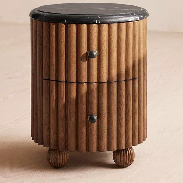 STARRA Modern Fluted Bedside Table