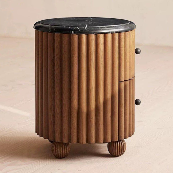 STARRA Modern Fluted Bedside Table