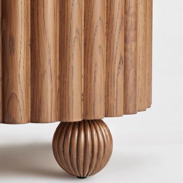 STARRA Modern Fluted Bedside Table