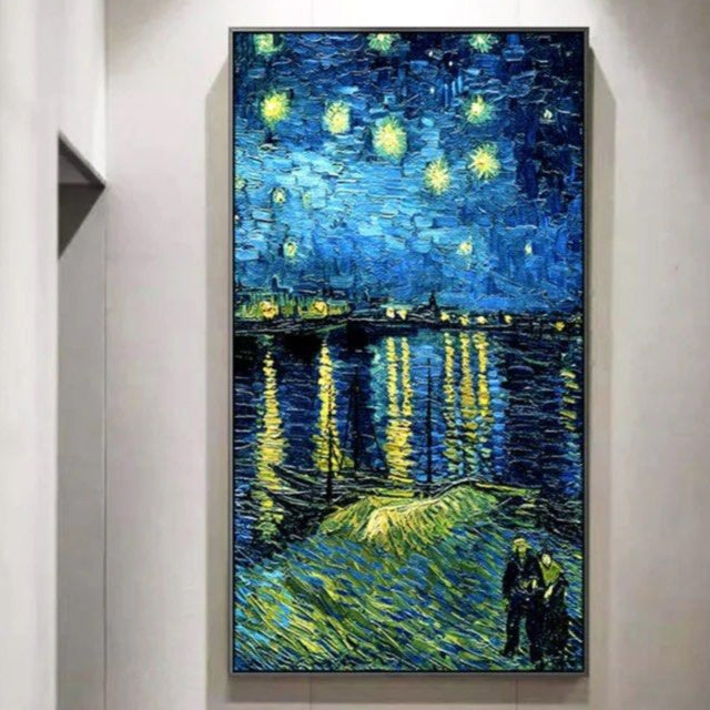 STARRY NIGHT Over The Rhone Painting
