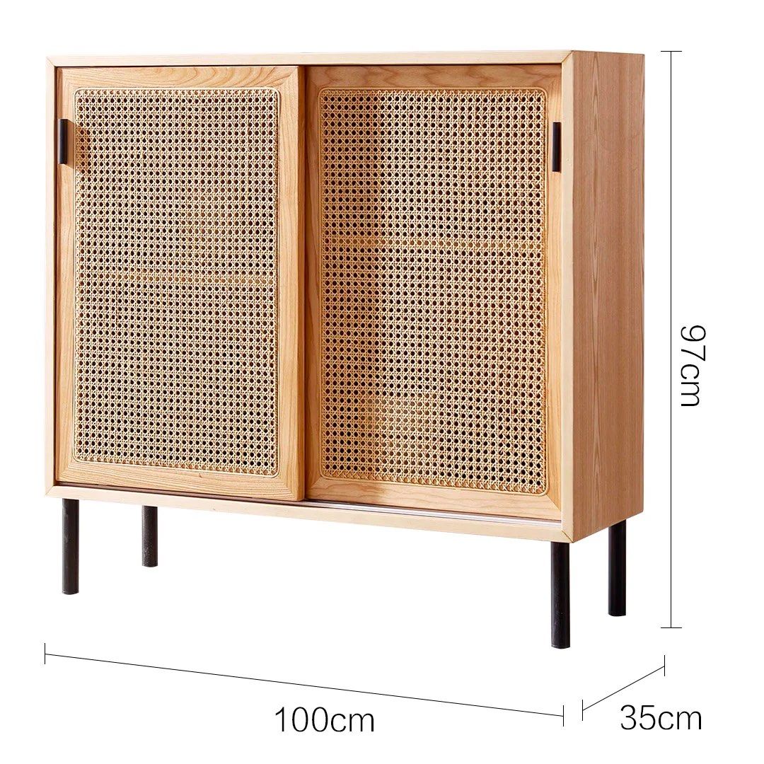 STEFAN Japandi 2-door Cabinet