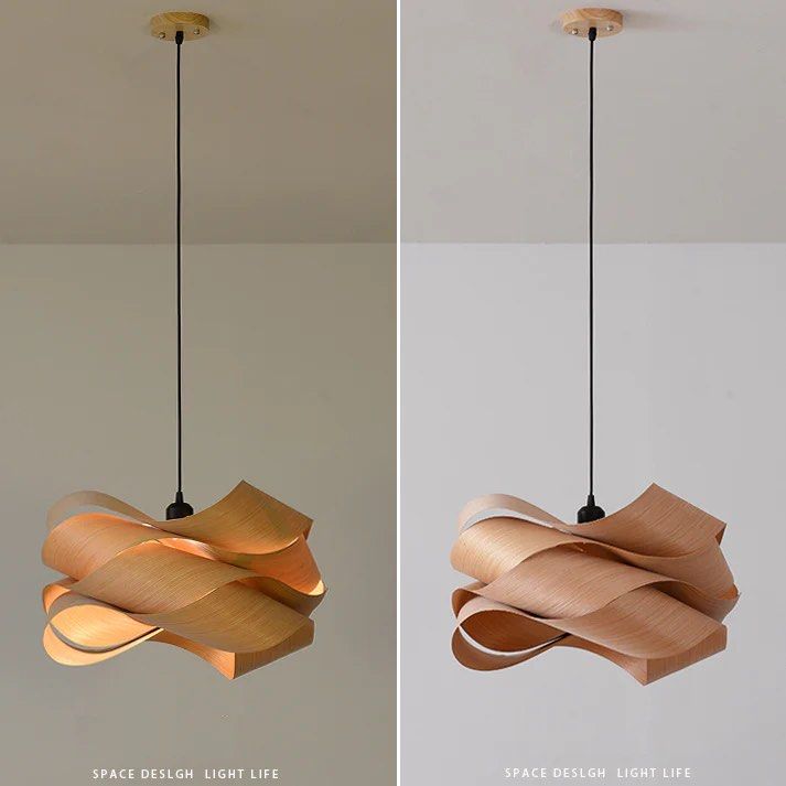 STOTA Pendant With Wood Accents