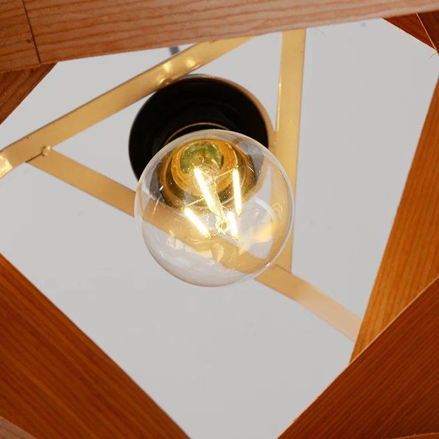 STOTA Pendant With Wood Accents