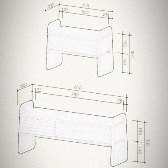 CHANNON Genuine Leather Bench