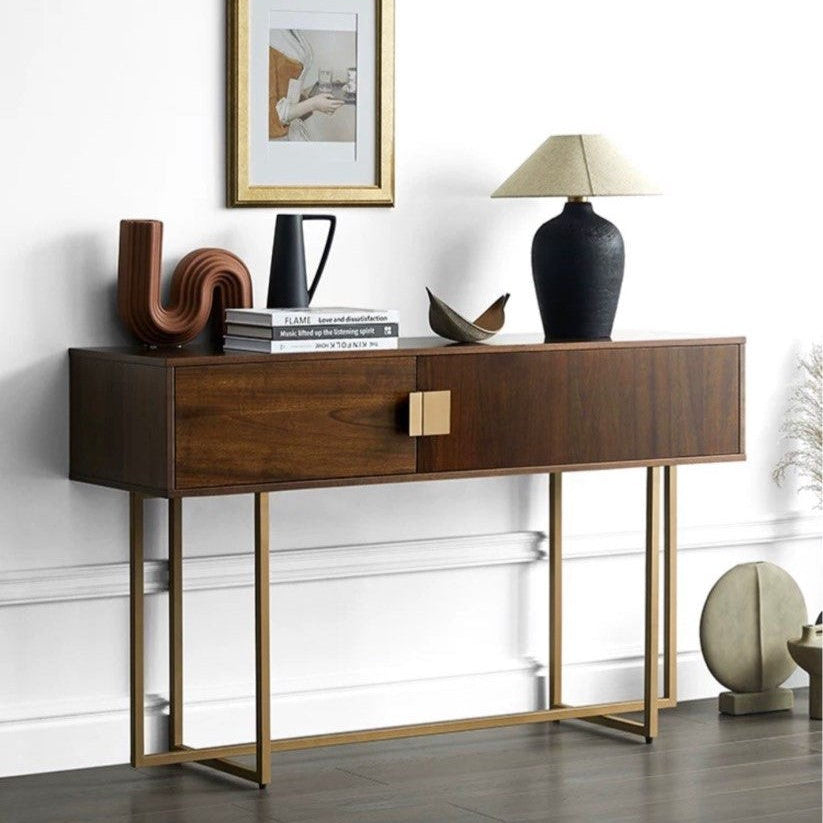 CALIX Walnut Console Table