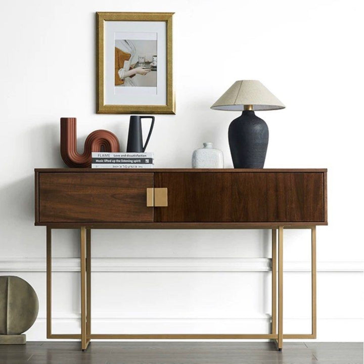 CALIX Walnut Console Table
