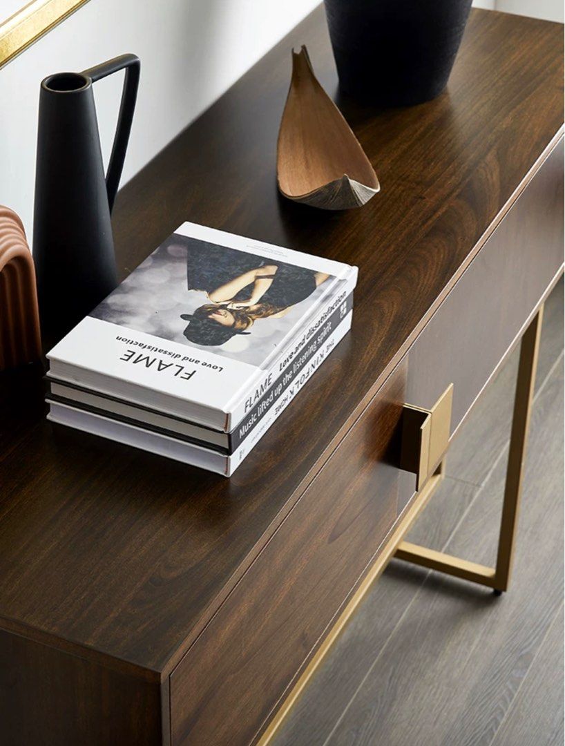 CALIX Walnut Console Table