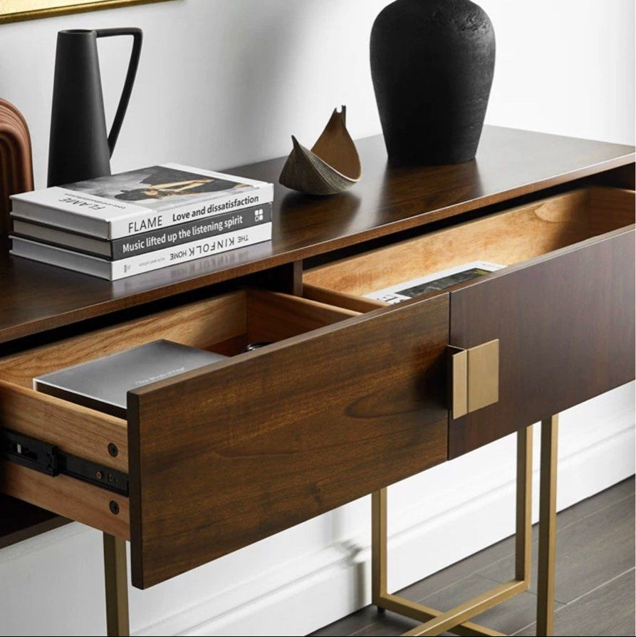 CALIX Walnut Console Table