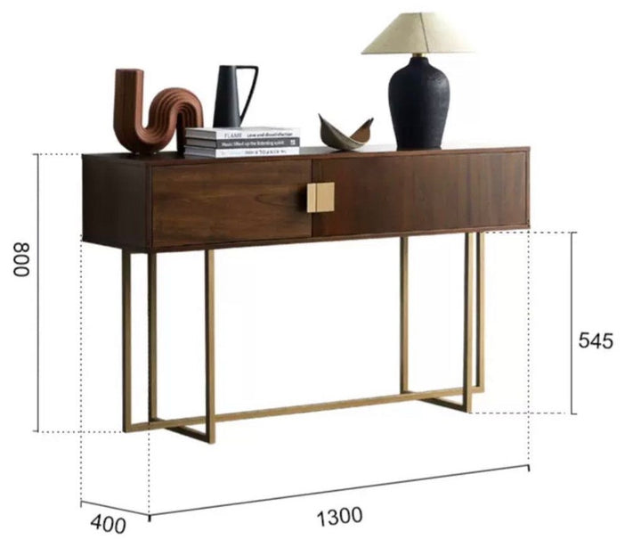 CALIX Walnut Console Table