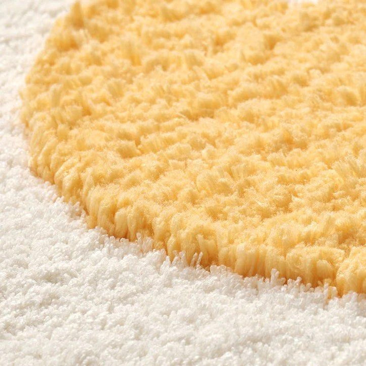 SUNNY SIDE UP Egg Bathroom Rug