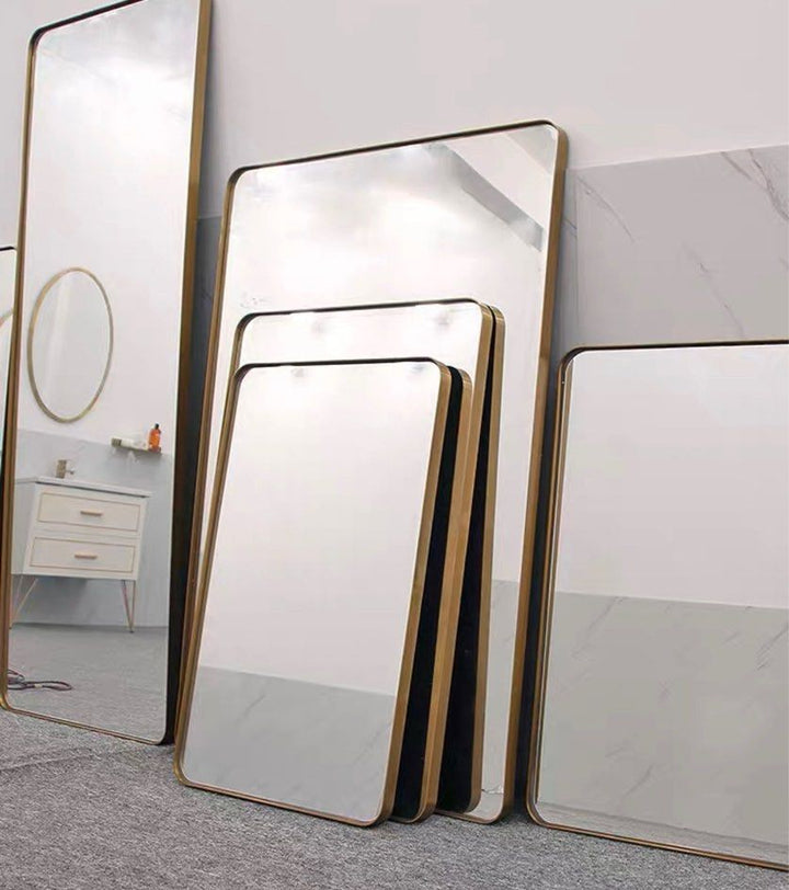 SZE Modern Stainless Steel Wall Mirror
