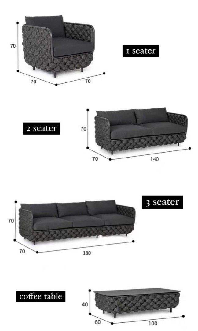 TADREK Modern Outdoor Sofa