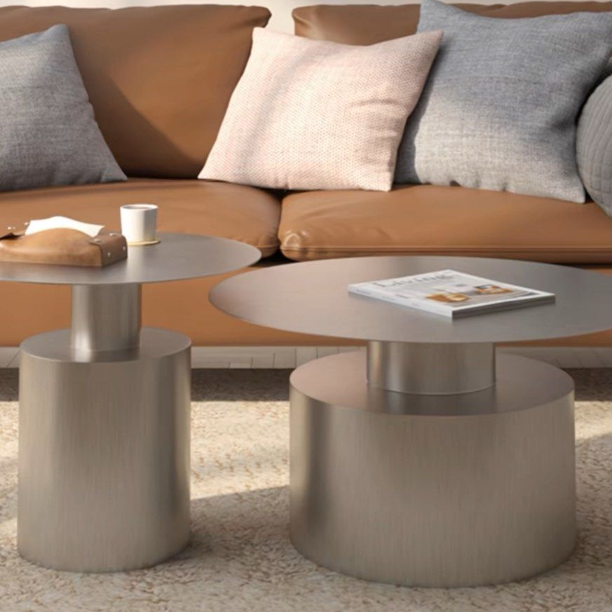 HENDRA Modern Stainless Steel Coffee Tables